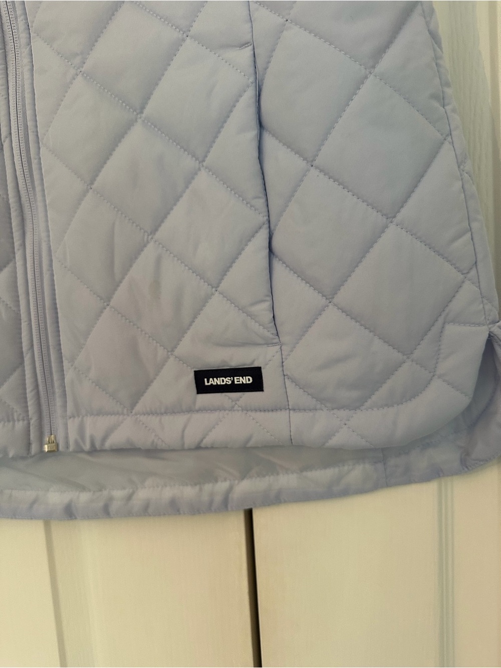 Lands' End Light Lavender Quilted Vest Size S - Picture 3 of 7